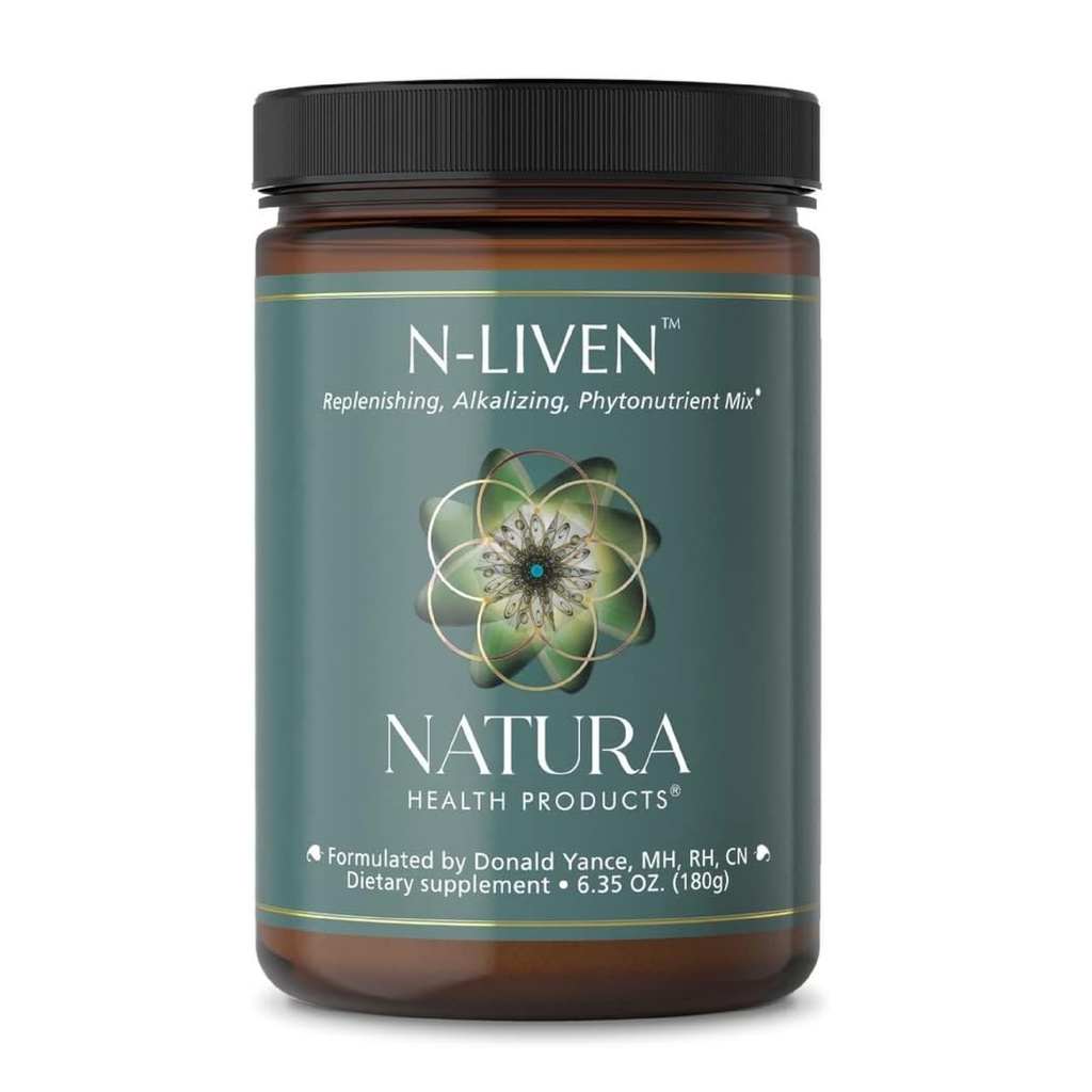 Natura Health Products N-leven Supplement - Biologische Superfood Greens Poeder Drink - Inclusief Spirulina & Chlorofyl - Premier Blend van gerstgras, Kale,