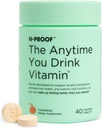 H-PROOF The Anytime You Drink Vitamine, Lever Gezondheid en Immuniteit Ondersteuning met Elektrolyten, Melkdistel en Vitaminen B & C - 40 Kauwtabletten (20 Servers), Vegan, Tangerine