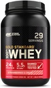Optimale voeding Gold Standaard 100% Wei Proteïne Poeder, Aardbeien & Cream, 2 Pond (Verpakking mei Vary)