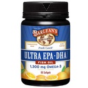 Barlean's Omega 3 Visolie Supplementen, Supplement Softgels voor mannen en vrouwen, 1300 mg Ultra EPA en DHA vetzuren, Orange Flavored, 60 Tellen