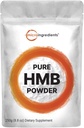 Micro-ingrédients Pure poudre de HMB, 250 Grams, soutient avec puissance l'endurance musculaire, l'endurance et la force, aucun OGM et végétalien amical