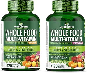 Gezonde Wellness Wholefood Multivitamines voor mannen + voor vrouwen bundel
