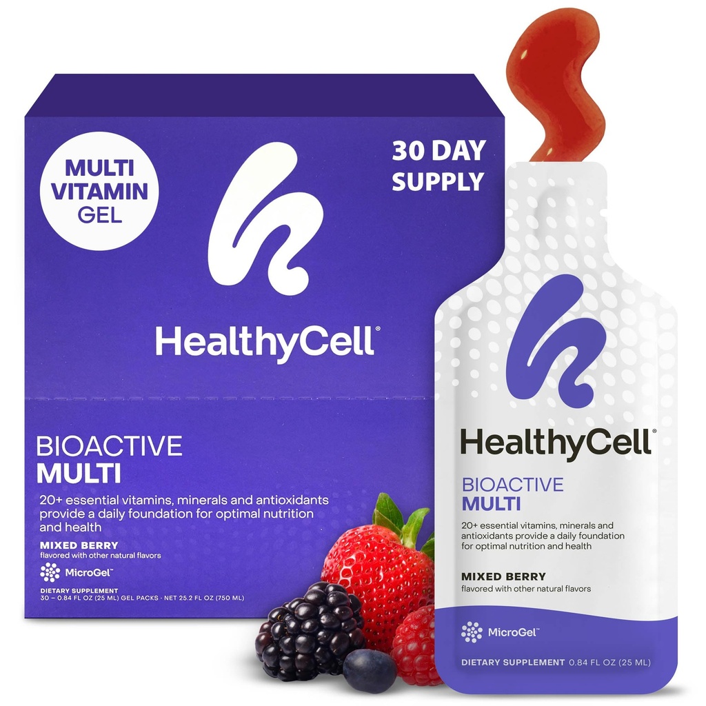 Healthycell Bioactive Daily Liquid Multivitamine voor mannen en vrouwen 