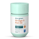 True Grace Omega-3 Visolie - 60 Softgels - 1400 mg EPA + DHA - Hersenen, Hart, Gewricht & Immune Health - Biologische, Glutenvrij, Sojavrij