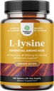 Natures Craft L-Lysine Free Form Capsules - Hoge sterkte L-Lysine Supplement voor Eye Health Lip Care Collagen Synthese en Immuun Ondersteuning - Essentiële Aminozuur - 1000 mg per portie - 100 Tellen