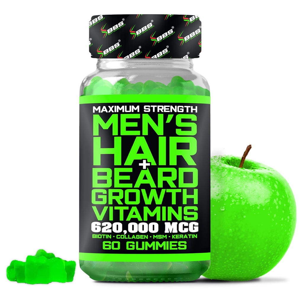 Beste baard stuff baard groei vitamines - Biotin Gummies voor baard en haargroei 