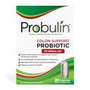 Probulin Colon Support Daily Probiotic + Prebiotic + Support Gut Health, Occasional Gas and Bloating - 20 Miljard CFU - 12 Strains, 30 Vegan Capsules