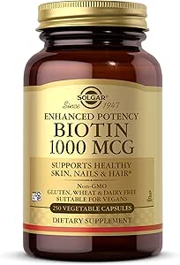 Solgar Biotin 1000 mcg, 250 capsules végétales