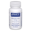 Pure Encapsulations Melatonine 3 mg - Antioxidantsupplement ter ondersteuning van natuurlijke slaap en verlichting van af en toe slapeloosheid - voor natuurlijke slaapondersteuning* - 60 capsules