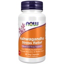 NOW Supplementen, Ashwagandha Stress Relief, Mood and Sleep Support*, met klinisch bestudeerd Lactium®, bevordert ontspanning en rust*, 60 Veg Capsules