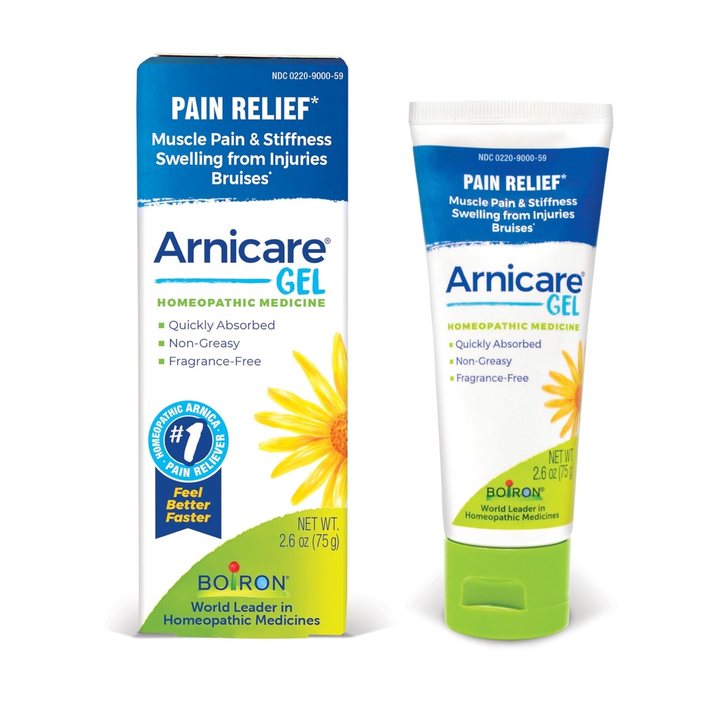 Boiron Arnicare Gel voor verlichting van gewrichtspijn, spierpijn, spierpijn en zwelling van kneuzingen of letsel - Niet-vet en geparfumeerd - 2,6 oz
