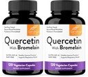 Sandhu's Quercetine met Bromelain Vegetarian Capsules Supplementen 120 Tellen (pakket van 2) 
