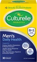 Culturelle Daily Health 8-in-1 Probiotica en Multivitamine voor mannen - 30 Tellen - Natuurlijk-gedronken Probiotica voor Digestieve Gezondheid & Immune Ondersteuning, met Magnesium, Vitamine D3, Vitamine C, Vitamine B12