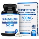 Supplément de Turkestérone 500mg (120 Capsules) - Stamine, entraînement, performance athlétique et masse musculaire - (Ajuga Turkestanica Std. à 10% Turkestérone) (Similaire à Ecdysterone) - Capsules non OGM et végétaliens