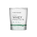 Dr. Mercola Pure Power Biologische Wei Proteïne - 20 g Proteïne - Ondersteunt Spiergroei en Energie - Grass-Fed Wei Concentraat - 15 Servers (20,60 oz) - Origineel