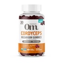 OM MUSHROOM SUPERFOOD Cordyceps Gummies, USA Groeide Biologische Paddenstoelen, Ondersteuningen, Duurzaamheid, Energie, & Herstel, 60 Tellen, 30 Servers Gummy Supplementen