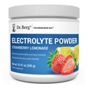 Dr. Berg Zero Sugar Hydration Keto Electrolyte Powder - Enhanced w/ 1000 mg Kalium & Real Pink Himalaya Salt (NOT Tafelzout) - Aardbei Limonade Hydration Drink Supplement - 50 porties