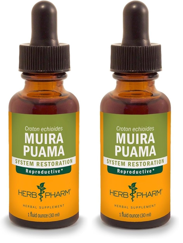Herb Pharm Muira Puama Extract voor reproductieve systeemondersteuning - 1 Ounce (verpakking van 2)
