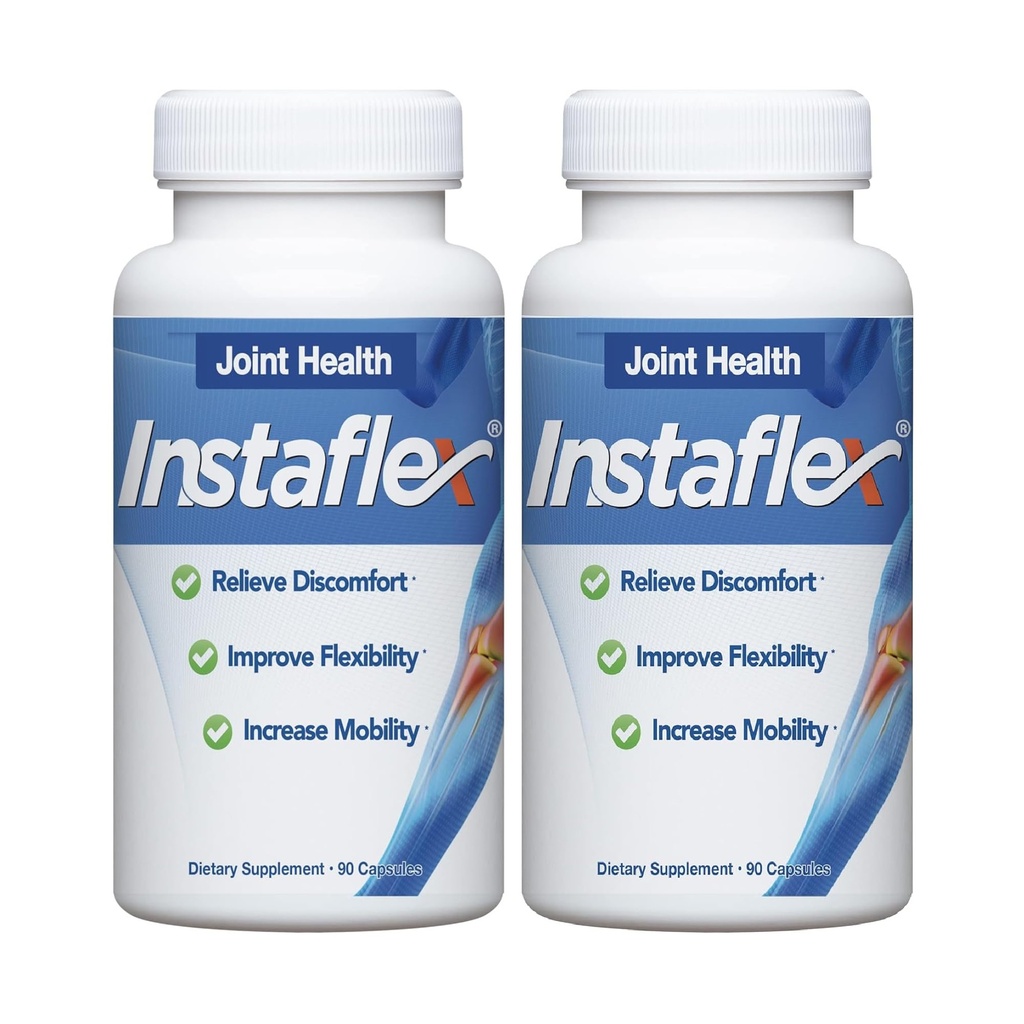 Instaflex Joint Support Supplement - Klinisch bestudeerde Joint Relief Blend van Glucosamine, MSM, White Willow, Kurkuma, Gember, Cayenne, Hyaluronzuur - 180 capsules
