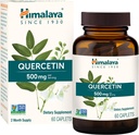 Himalaya Quercetine Supplement voor Plant-Based Bioflavonoid Support en Dagelijkse Wellness, Antioxidant en Immune Support, 500 mg, Non-GMO, 60 Vegetarische Caplets, 2 maanden Levering
