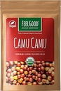 Feelgood Superfoods Biologische Camu Camu Powder, Vegan, Non-GMO, Glutenvrije Berry Powder met Vitamine C en Antioxidanten voor Immune Support, 4 oz