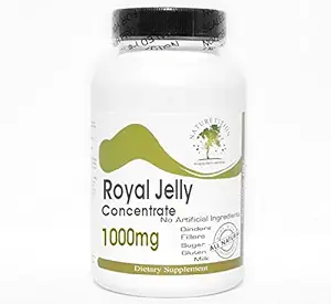 Royal Jelly Concentrate 1000mg ~ 200 Capsules - Geen additieven ~ Naturetitie Supplementen