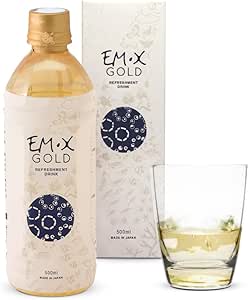 Prébiotique d'or TeraGanix EM-X, boisson anti-vieillissement, Dr. Formulé, boisson de santé Gut Flora (approvisionnement de 50 jours), supplément aux antioxydants liquides, pH d'équilibre (500mL)