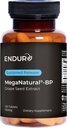 MegaNatural BP, Grape Seed Extract Supplementen met Sustained-release California Grape Seed Extract Kruidensupplementen voor geoptimaliseerde Absorptie & Ondersteunt Energie, 150 mg, 120 tabletten
