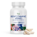 VHC Vitamine B1 Benfotiamine 600mg Supplement- 5X Tijd Vet-Oplosbare Thiamine Vitamine B1- Max Boost Biobeschikbaarheid Thiamine B1 Niveaus-120 Veggie Capsules,Non-GMO, Soy Free- Made in USA
