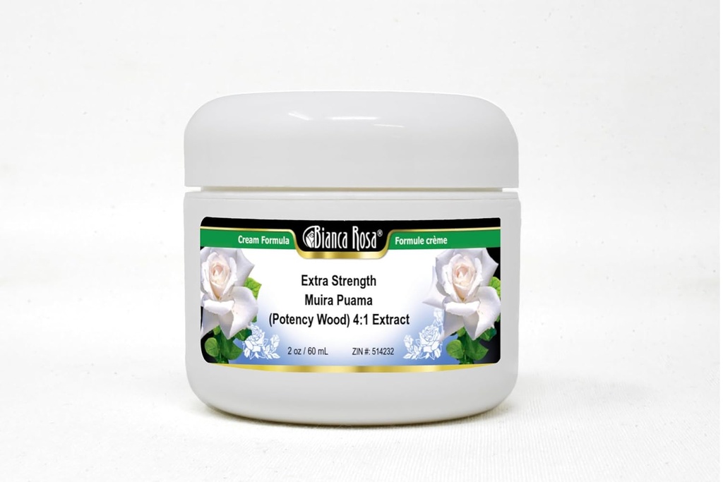 Bianca Rosa Extra sterkte Muira Puama (Potency Wood) 4:1 Extract Cream (2 oz, ZIN: 514232) - 3 Pack