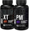 Ge Jacked Factory Burn-XT Max - Thermogenic Fat Burner & Appetite Suppressant (90 Capsules) & Lean PM Max High Performance Weight Loss, Fat Burner, & Appetite Suppressant (120 Capsules)