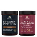 Oude voeding Multi Collageen Proteïne Poeder, Unflavored, 45 Serves + Bone Broth Proteïne Poeder, Chocolade, 20 Servers
