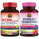 Vitalitown vrouwen Probiotica & Iron Supplement Bundle