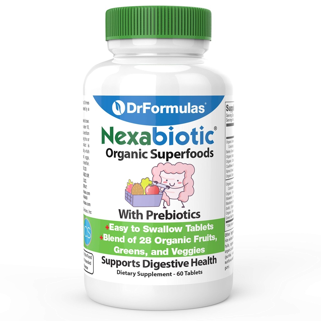 DrFormulas Organic Prebiotic Fiber for Constipatie Relief 