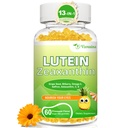 Luteïne 20 mg met Zeaxanthine Gummies, Luteïne en Zeaxanthine Supplementen met Oogvitaminen C, E, Blauwe bosbessen voor Ooggezondheid - 60Cts