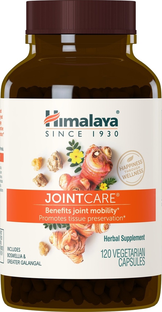 Himalaya JointCare met Boswellia, Joint Supplement voor mannen en vrouwen, 1200 mg, 120 capsules, 1 maand levering