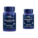 Life Extension Two-Per-Day High Potency Multi-Vitamine & Mineraal Supplement & Magnesium Caps, 500 mg, Magnesiumoxide, Citraat, Succinaat