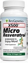 X500: Pure Resveratrol 500mg - Pure Trans-Resveratrol - 30 Vegetarische Capsules - 500 mg per capsule
