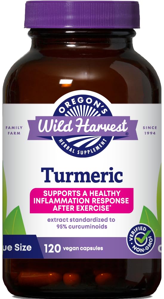 Oregon's Wild Harvest Kurkuma 120 Vegan Capsules 