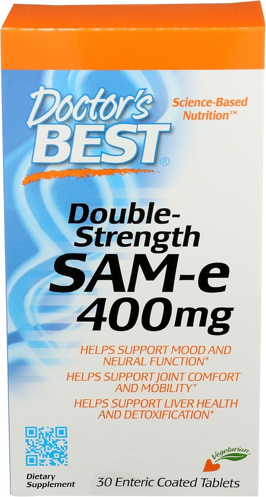Arts's Best SAM-e 400 mg, Vegetarisch, Glutenvrij, Sojavrij, Mood en Gezamenlijke Ondersteuning, 30 Enteric Coated Tablets