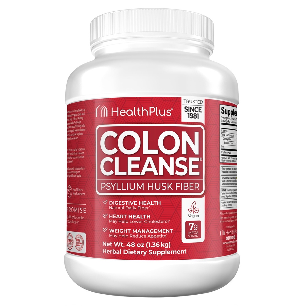 Health Plus Colon Cleanse Digestive Support (en anglais seulement) Toute la fibre naturelle quotidienne pour l'élimination des toxines pour réduire le bloom (en anglais seulement) soutient la santé cardiaque (en anglais seulement).