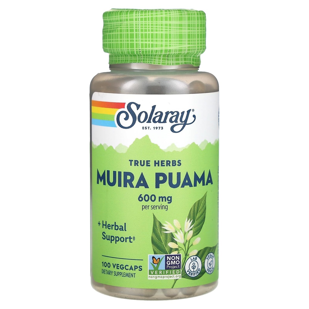 SOLARAY Muira Puama - 300 mg - 100 capsules