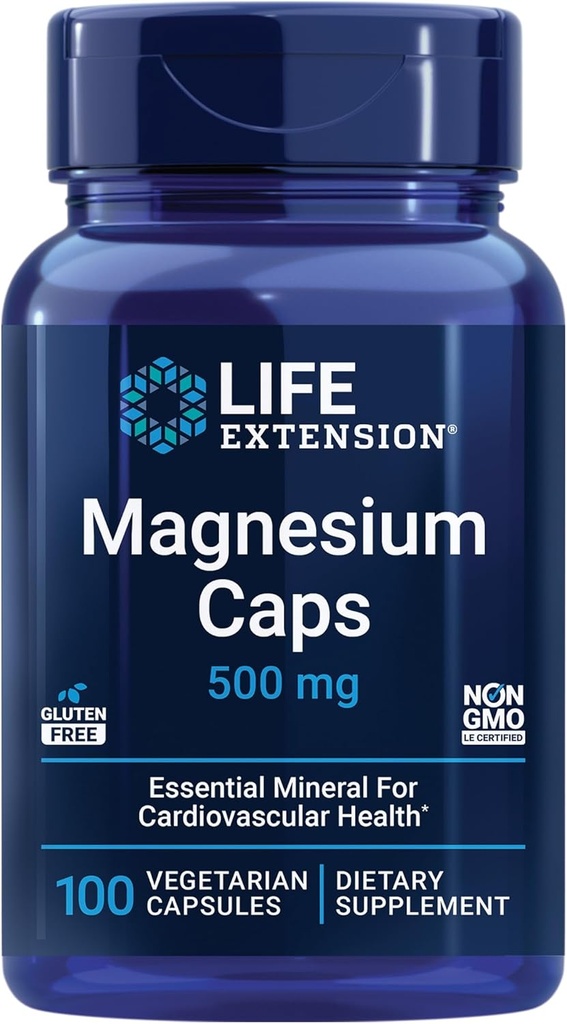 Extension de vie Super vitamine E 268mg coeur cerveau immunitaire santé Magnésium 500mg cœur os métabolique capsules