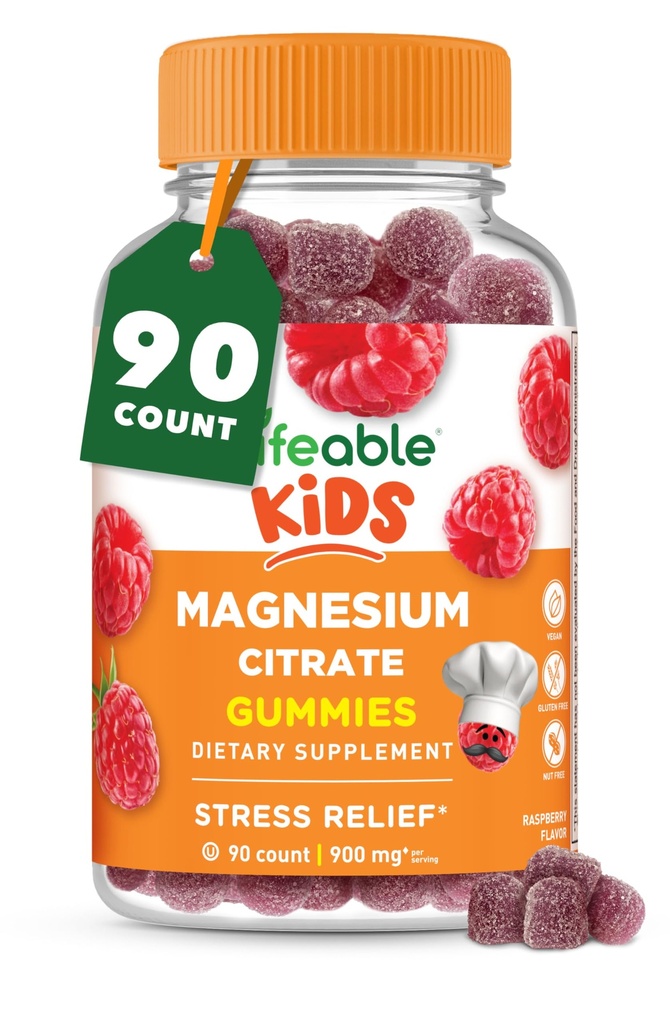 Levensvatbare Magnesium Gummies voor kinderen 900mg Magnesium Citrate 