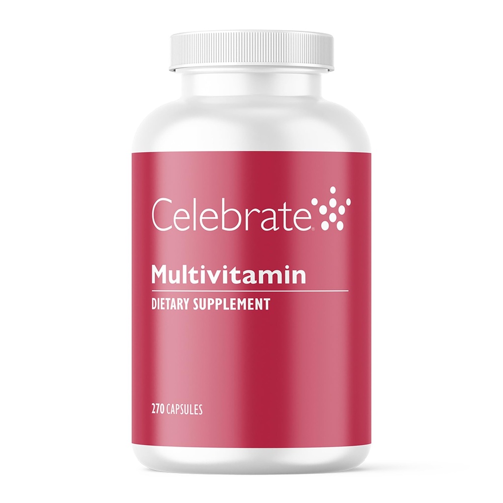 Vier vitamines Bariatrische Multivitamine, IJzervrij - Post Gastric Bypass & Sleeve Gastrectomie Supplement voor mannen en vrouwen - Essentiële Mineralen & Vitaminen A, B, D & E (270 Capsules)