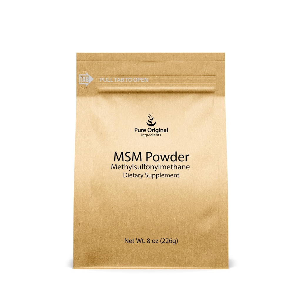 PURE ORIGINEEL INGREDIËNTEN Methylsulfonylmethaan (8 oz) MSM, Natuurlijk Zwavel, Dieetsupplement
