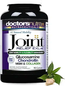 Joint Support Supplement Glucosamine, Chondroitin, Kurkuma, MSM, en Collagen 90 Capsules
