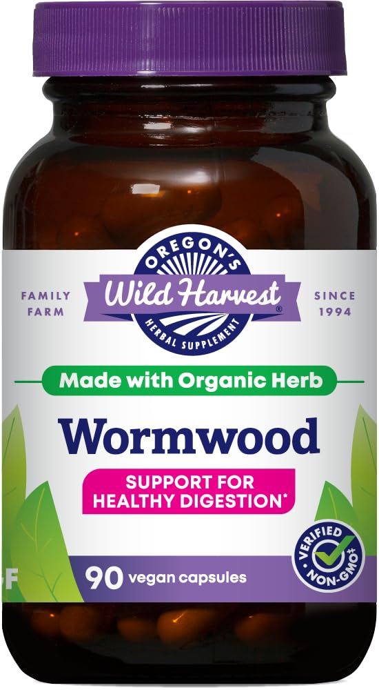 Oregon's Wild Harvest Wormwood Biologische Kruidensupplement, 90 Tellen
