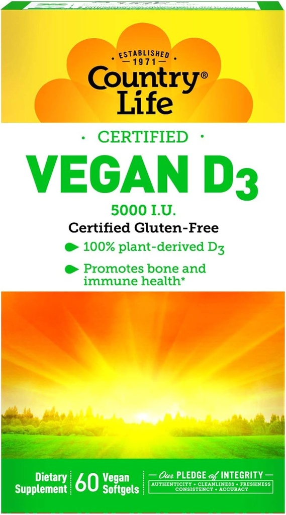 Pays Vie Vegan D3, 60 Comte