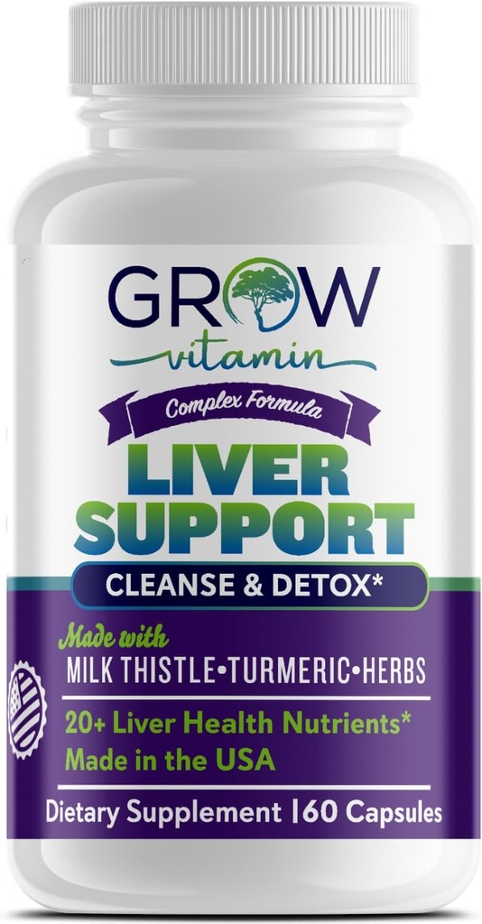 te groeien vitamine Lever Reiniging Detox Capsules w/Unieke Blend van melk distel, Artichoke & Dandelion Extract - leversupplement Inclusief kurkuma, rode bieten & Choline - 60 capsules